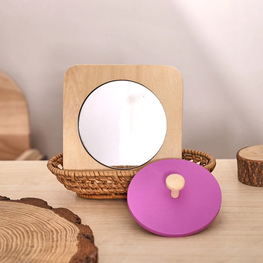 Montessori Wooden Mirror Puzzle