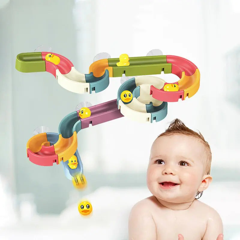 Marble run bath toy