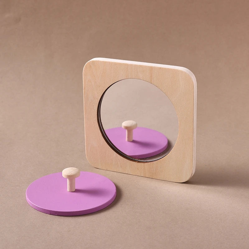 Montessori Wooden Mirror Puzzle