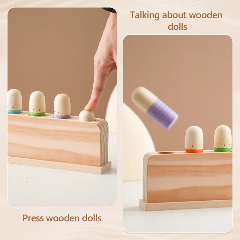 Wooden Baby Bouncing Toy