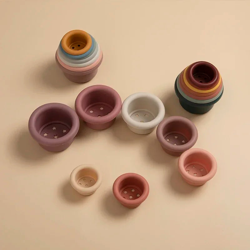 Silicone Stacking Cups - BPA Free