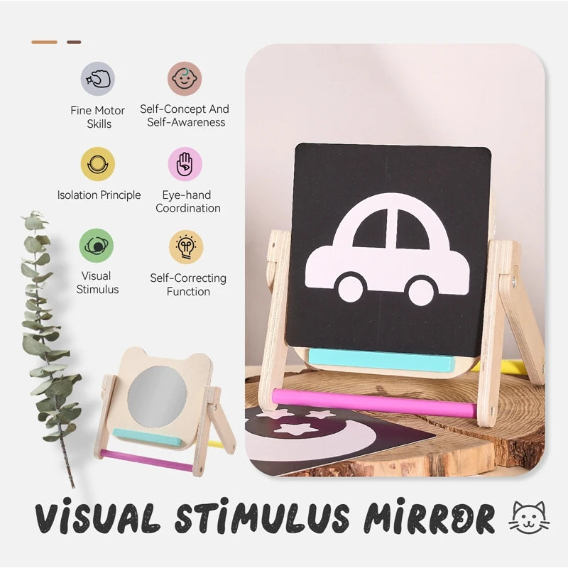 Montessori wooden Mirror